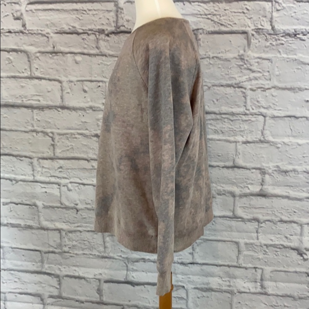 Gray Beige Bleach / Reverse Tie Dye Sweatshirt - image 5